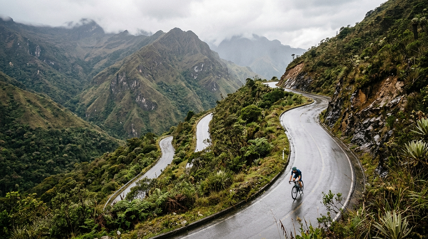 Cycling climbs in Colombia