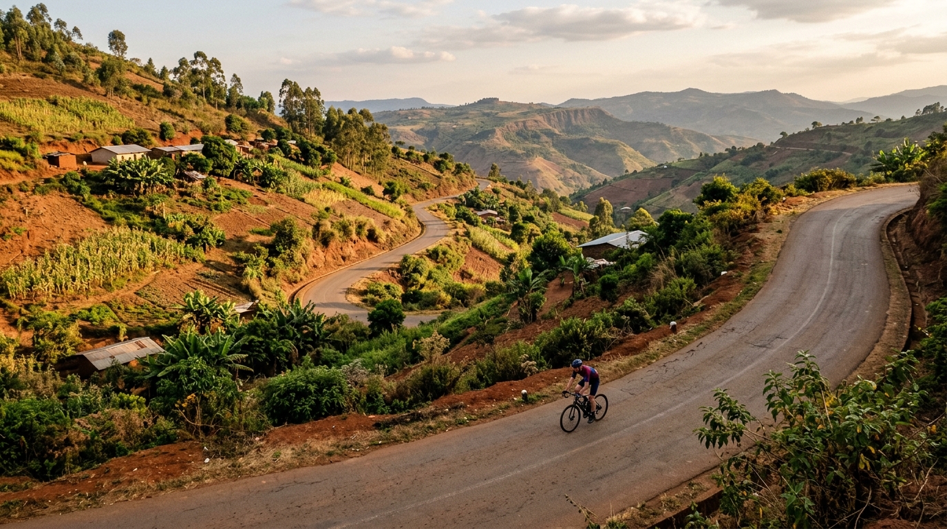 Cycling climbs in Cameroon