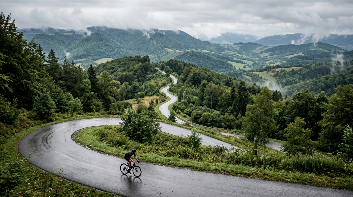 Cycling climbs in Poland