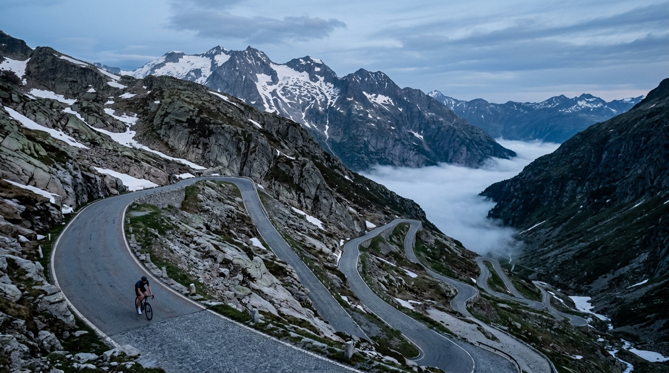 Cycling climbs in Switzerland