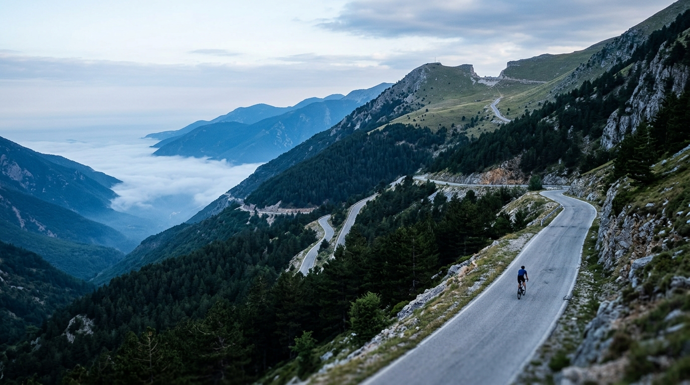 Cycling climbs in Albania