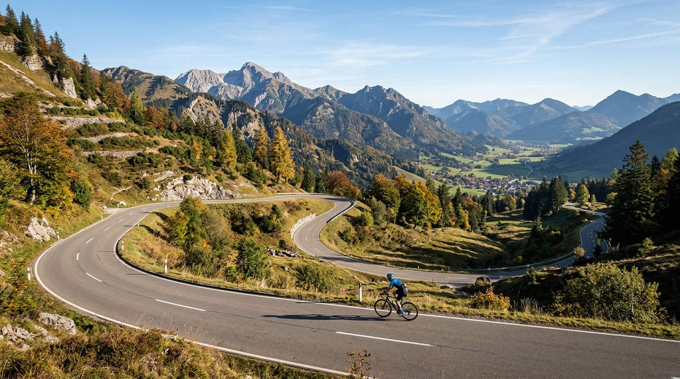 Cycling climbs in Germany