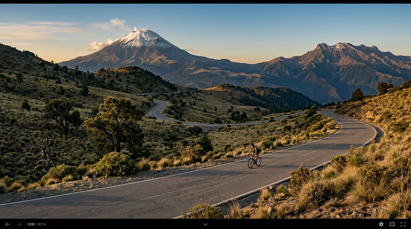 Cycling climbs in Mexico