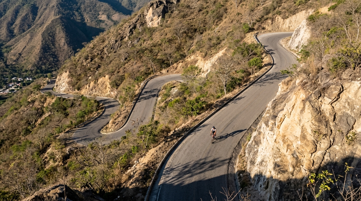 Cycling climbs in Honduras