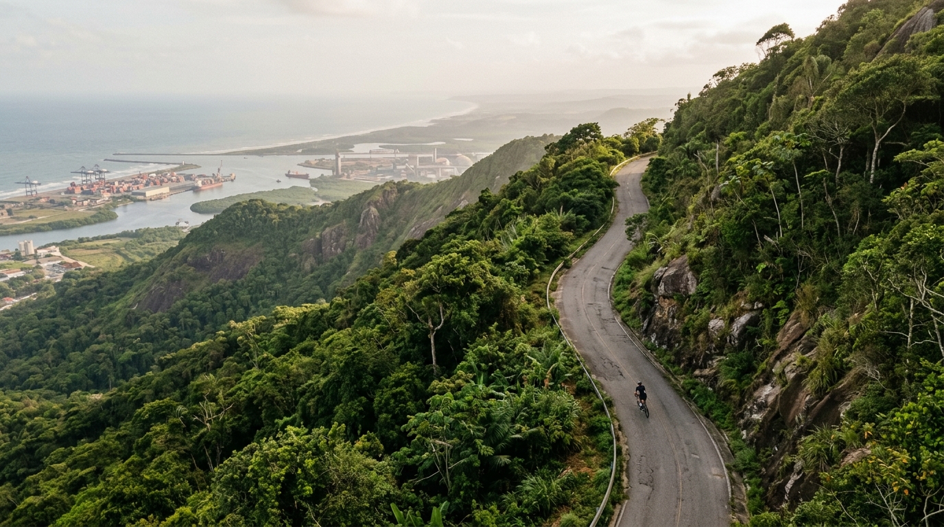 Cycling climbs in Brazil
