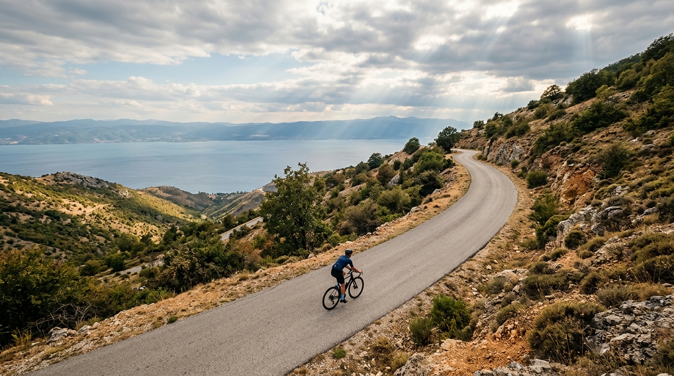 Cycling climbs in North Macedonia