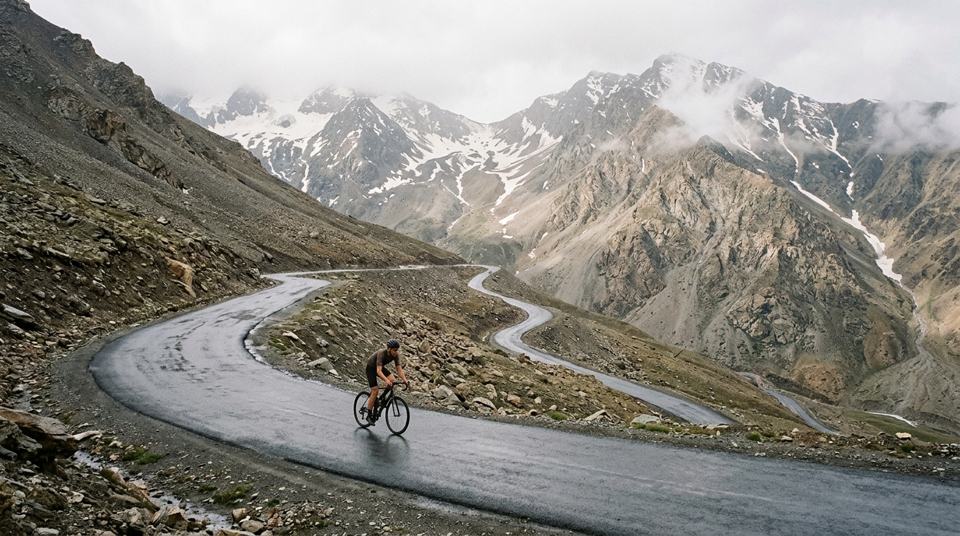 Cycling climbs in Afghanistan