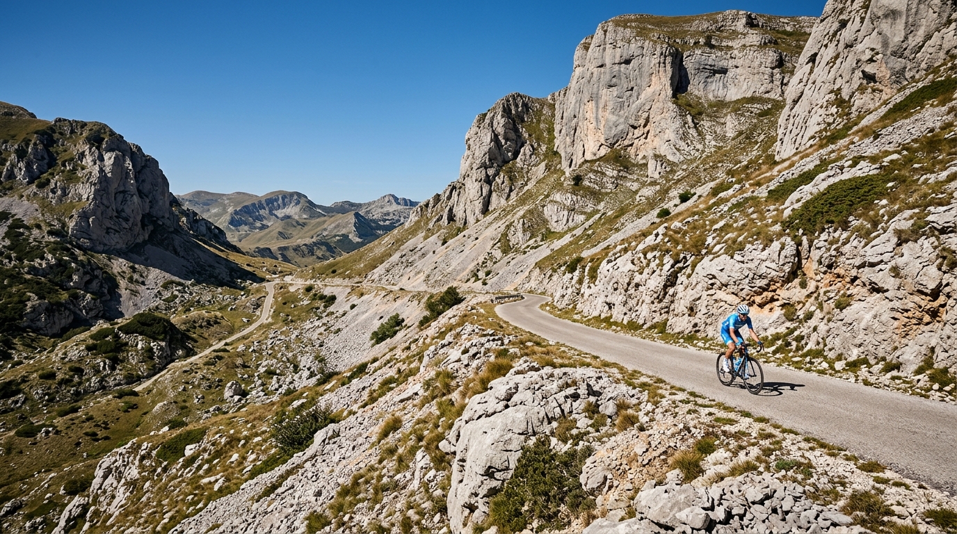 Cycling climbs in Montenegro