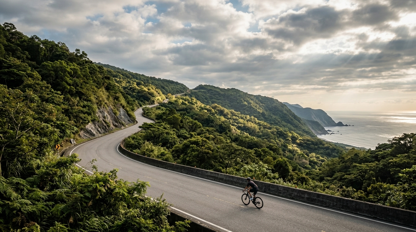 Cycling climbs in Taiwan