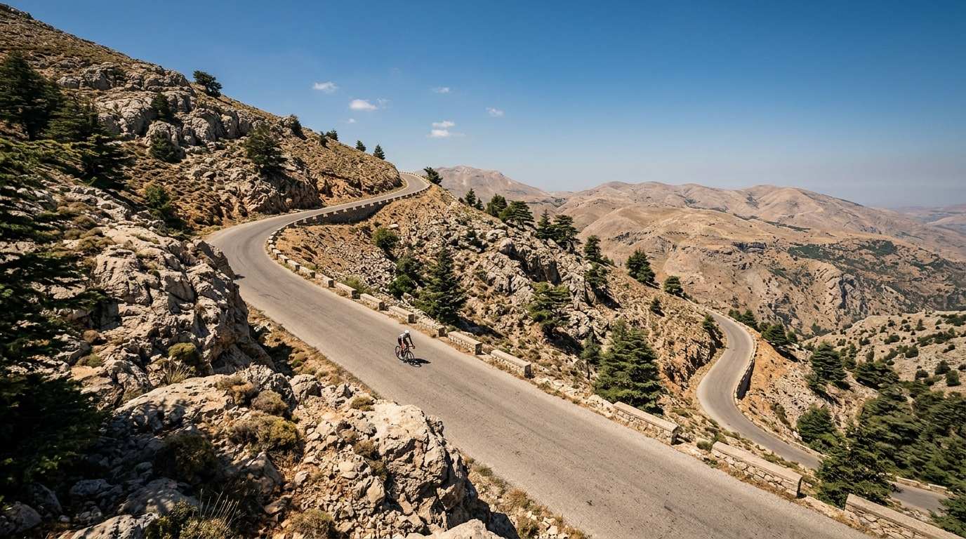 Cycling climbs in Lebanon
