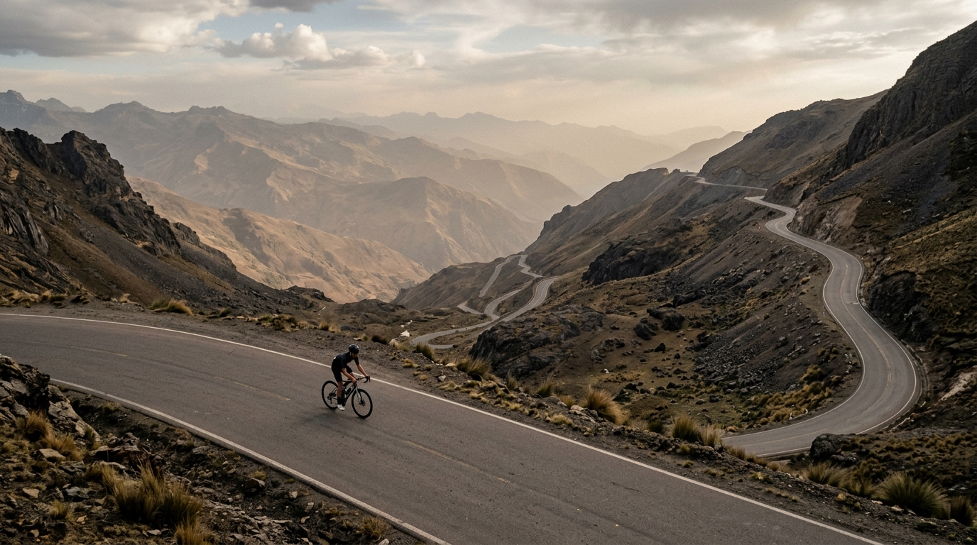 Cycling climbs in Peru