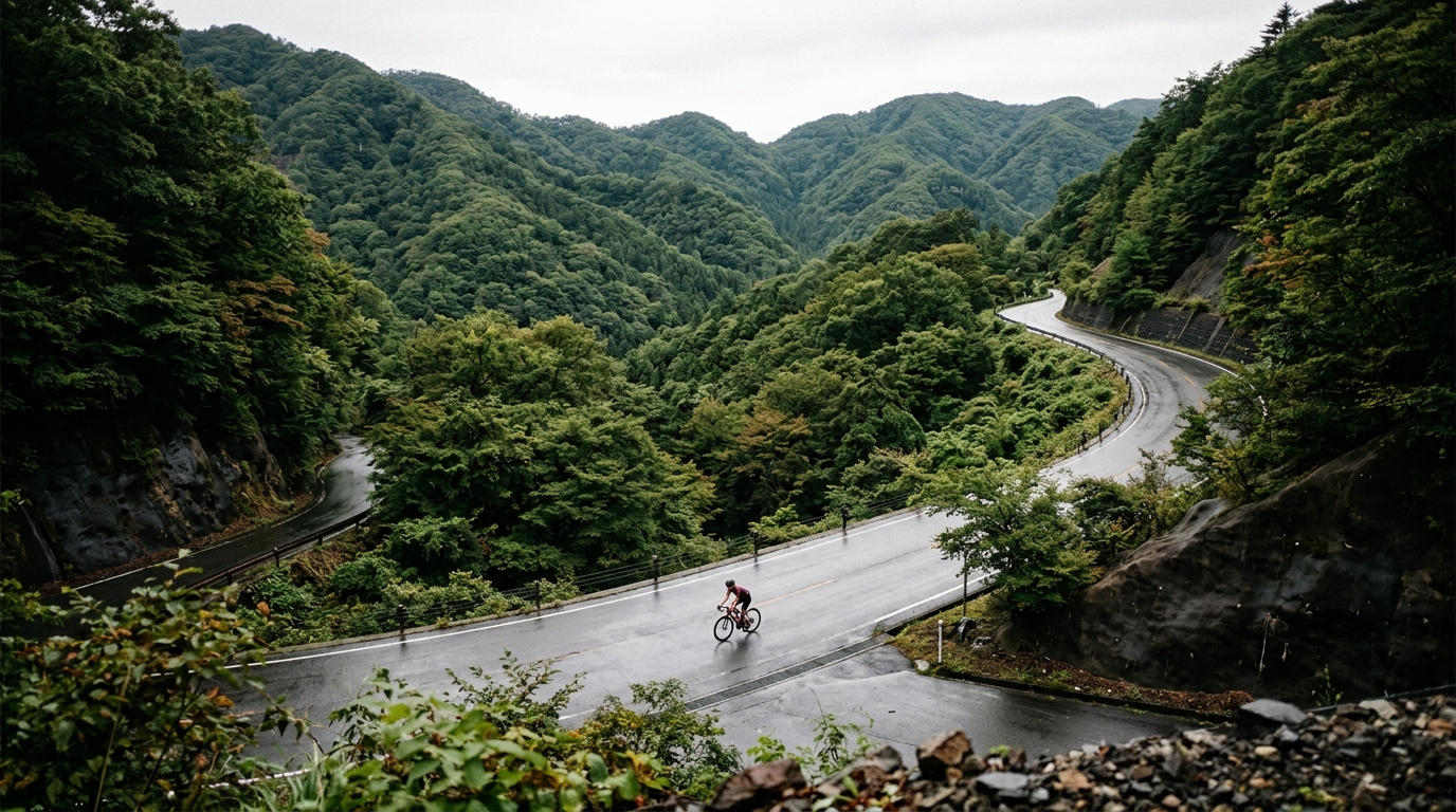 Cycling climbs in Japan