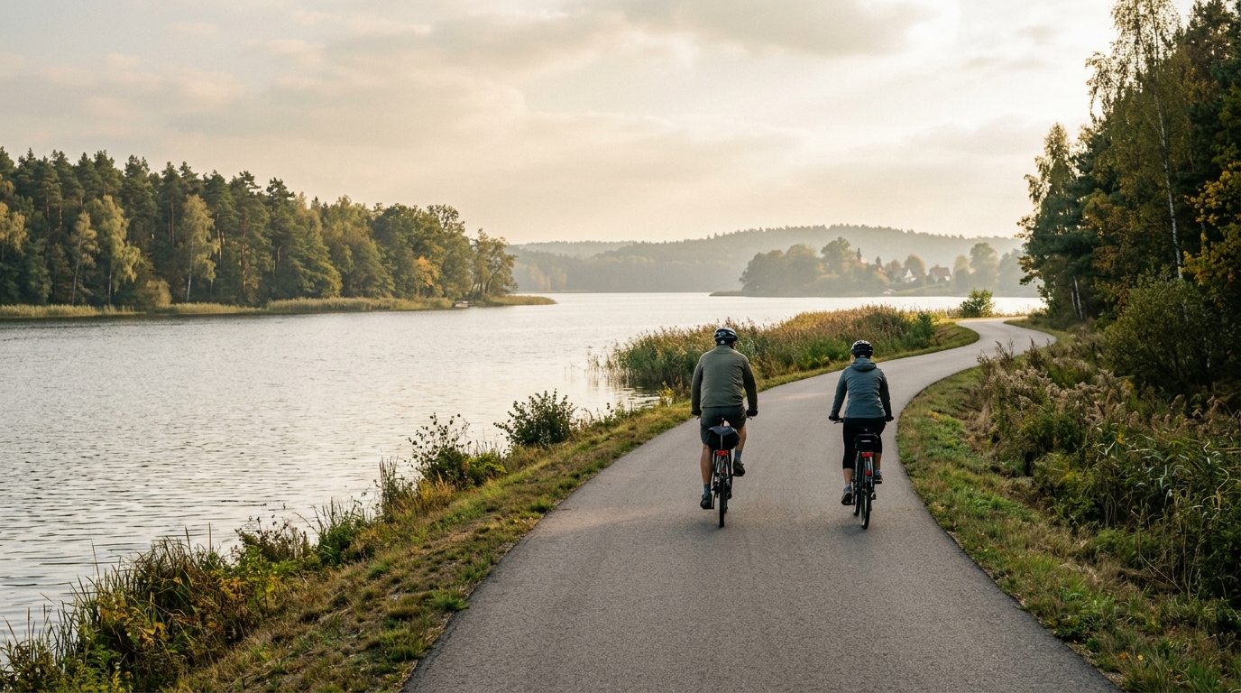 Białe and Studzieniczne Lakes Cycle Route