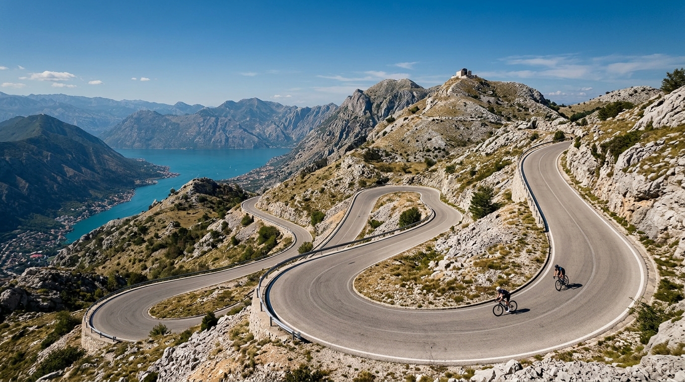 Cycling routes in Montenegro