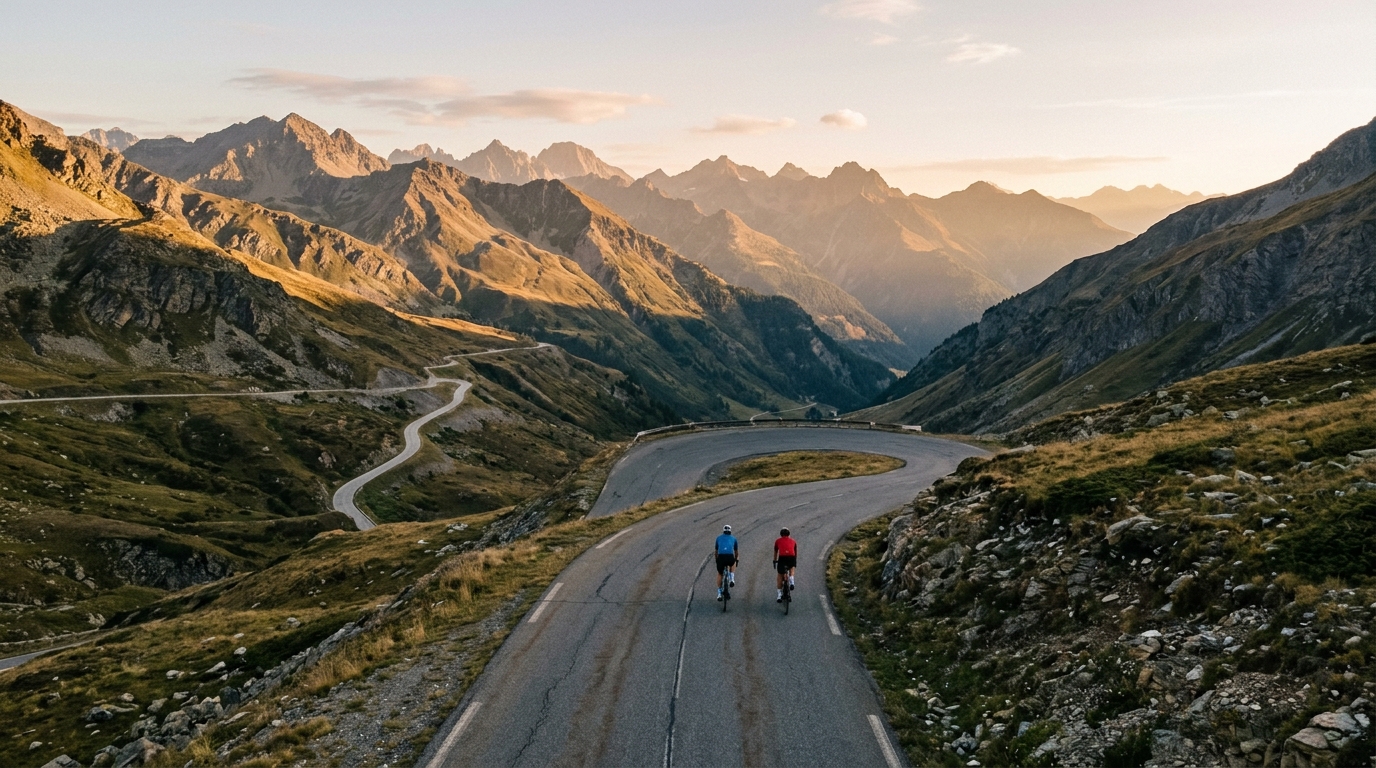 Cycling routes in French Alps