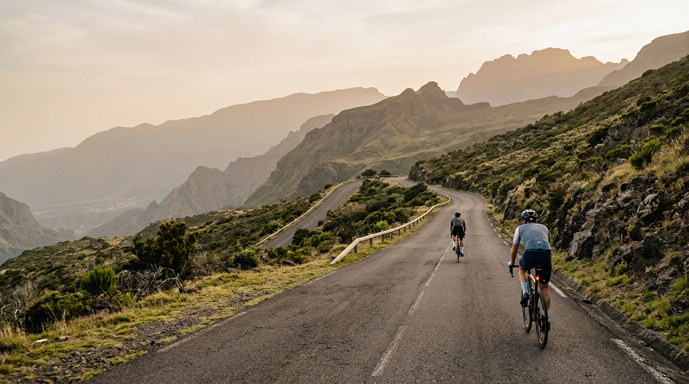Cycling routes in Réunion