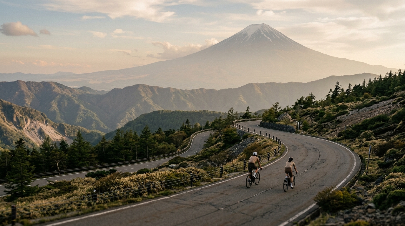 Cycling routes in Japan