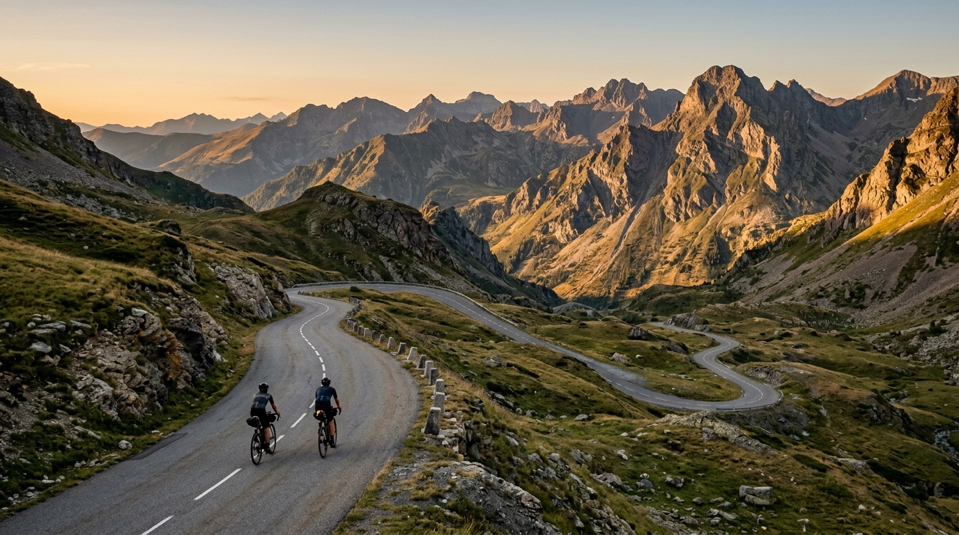 Cycling routes in Pyrenees
